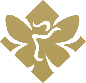 Golden Fleurde Lis Emblem PNG
