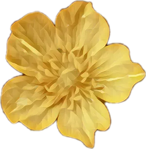 Golden Flower Artwork PNG image