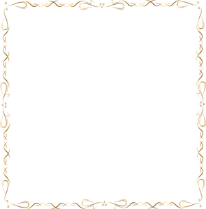 Golden Frame Border Design PNG image