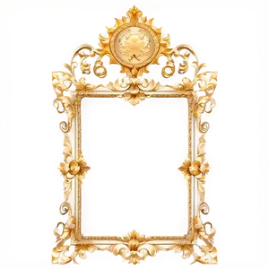 Golden Frame Decoration Png Fbq PNG image