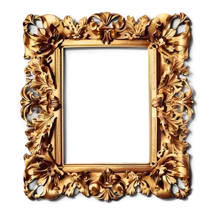 Golden Frame For Art Png Ame PNG image