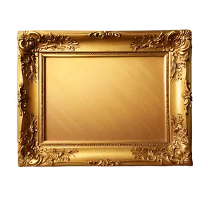 Golden Frame For Art Png Lqq PNG image