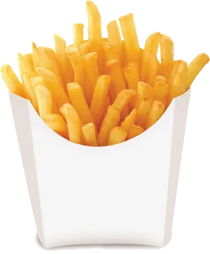 Golden French Friesin White Container