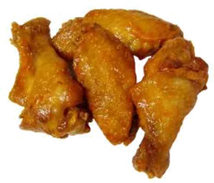 Golden Fried Chicken Wings PNG image