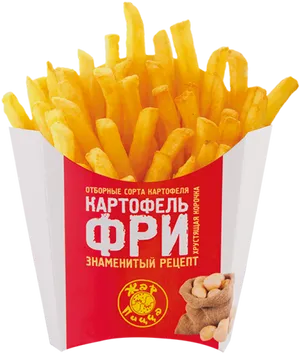 Golden Friesin Red Box PNG image