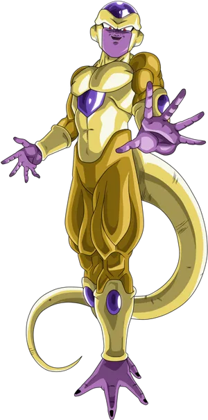 Golden_ Frieza_ D B Z_ Character PNG image