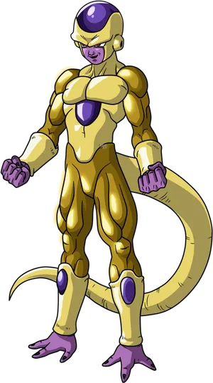 Golden_ Frieza_ Full_ Body_ Illustration.png PNG image