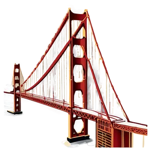 Golden Gate Bridge Aerial View PNG Xbk11 PNG