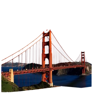 Golden Gate Bridge At Twilight PNG 48