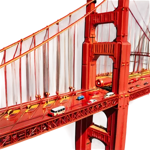 Golden Gate Bridge Close-up Detail Png 06122024 PNG image