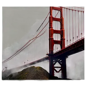 Golden Gate Bridge Foggy Morning PNG Cjs PNG