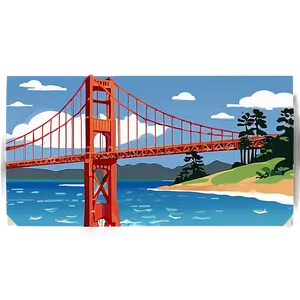 Golden Gate Bridge In Summer Sunshine PNG 47 PNG