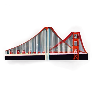 Golden Gate Bridge Night Lights PNG 76