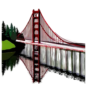 Golden Gate Bridge Reflection Water PNG 99 PNG