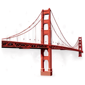 Golden Gate Bridge With Starry Night Png Pwd PNG image