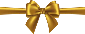 Golden Gift Bow PNG image