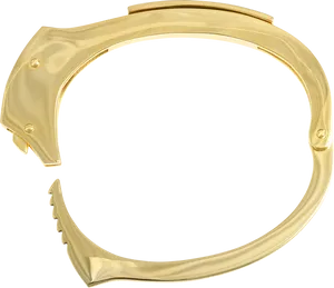 Golden Handcuff Single Open PNG image