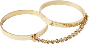 Golden Handcuffs Freedom Inscription PNG