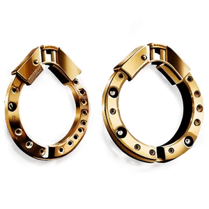 Golden Handcuffs PNG 05252024