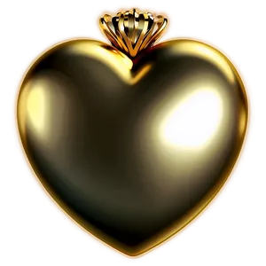 Golden Heart Clipart Luxury PNG 40
