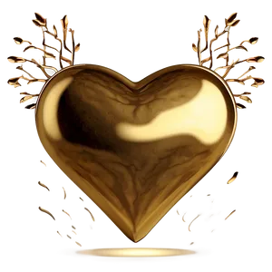 Golden Heart Clipart PNG Aga PNG