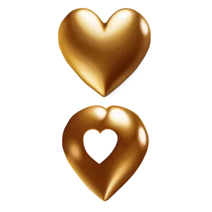 Golden Heart Emoji Png Cky PNG image