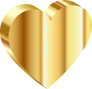 Golden Heart Icon