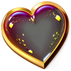 Golden Heart Transparent Png Lev PNG image