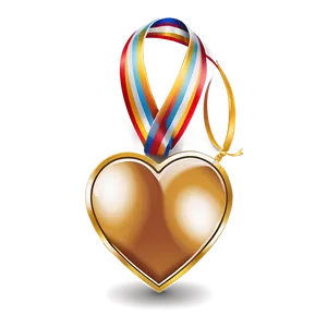 Golden Heart Vector PNG 06132024 PNG