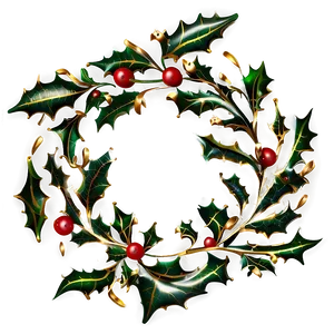 Golden Holly PNG Ngn