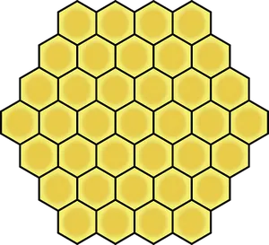 Golden Honeycomb Pattern