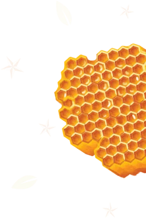 Golden Honeycomb Pattern