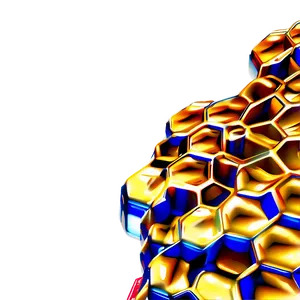 Golden Honeycomb Texture PNG 05232024