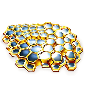 Golden Honeycomb Texture PNG 98