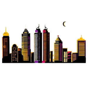 Golden Hour Cityscape Photo PNG 05212024