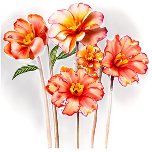 Golden Hour Flowers PNG 06272024 PNG