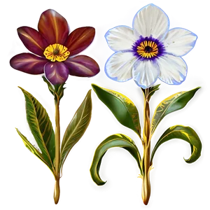Golden Hour Flowers PNG Nvg2 PNG