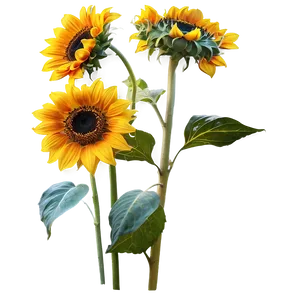 Golden Hour Sunflower PNG 05252024 PNG
