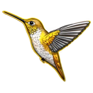 Golden Hummingbird Png Ifm PNG image