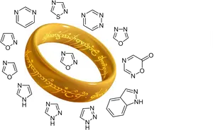 Golden_ Inscribed_ Ring_ Illustration PNG image