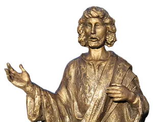 Golden Jesus Statue Bust