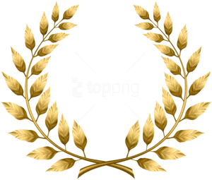 Golden Laurel Wreath Design