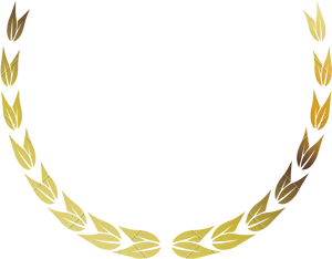 Golden Laurel Wreath Graphic PNG image