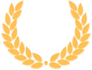 Golden Laurel Wreath Graphic PNG image