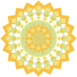 Golden Layered Mandala Art
