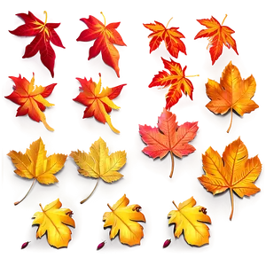 Golden Leaves Falling Png 51 PNG image