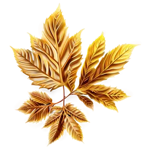 Golden Leaves PNG 05042024