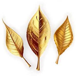Golden Leaves PNG 05042024