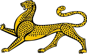 Golden Leopard Illustration