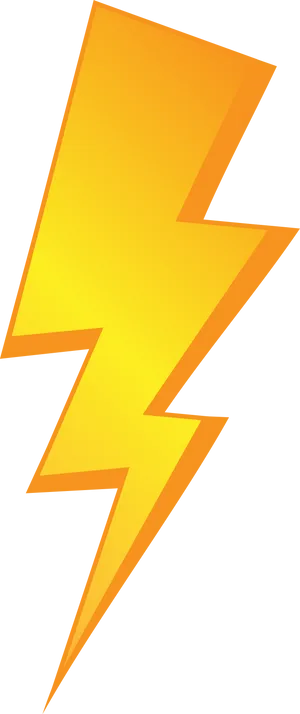 Golden Lightning Bolt Graphic PNG image